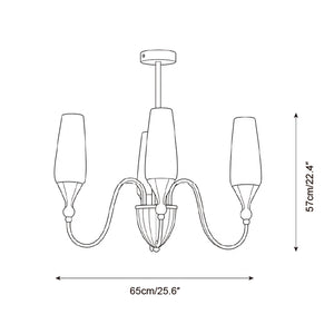 Eldora Brass Chandelier
