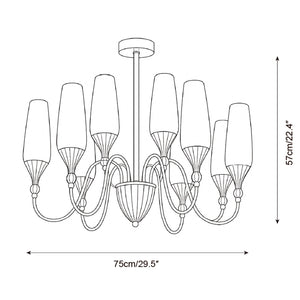 Eldora Brass Chandelier