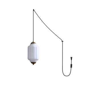 Eloise Glass Plug In Pendant Light
