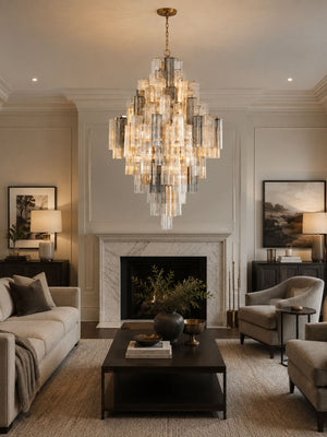Eloria Glass Diamond Chandelier