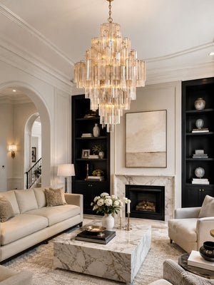 Eloria Glass Diamond Chandelier