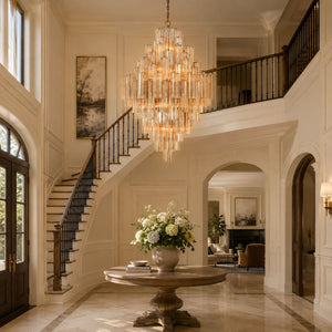 Eloria Glass Diamond Chandelier