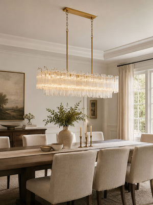 Eloria Glass Linear Chandelier