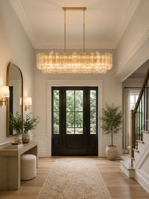 Eloria Glass Linear Chandelier