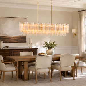 Eloria Glass Linear Chandelier