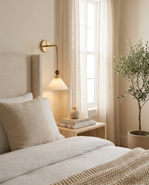 Norvian Alabaster Wall Sconce