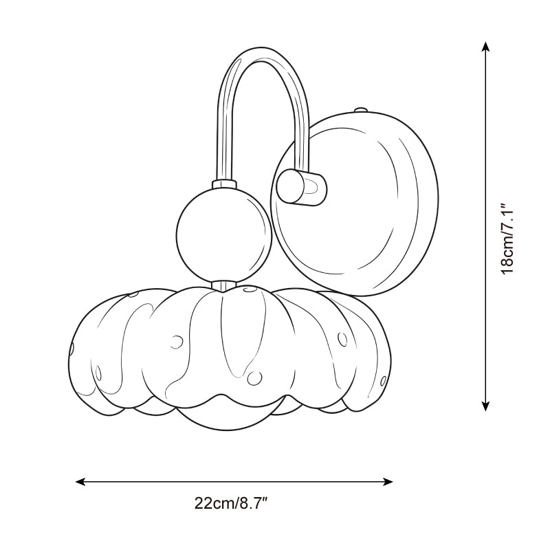 Aplique de Parede Elowina — Desenhos técnicos 1