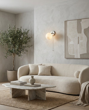 Elvarith Alabaster Wall Sconce
