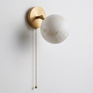 Elvarith Alabaster Wall Sconce