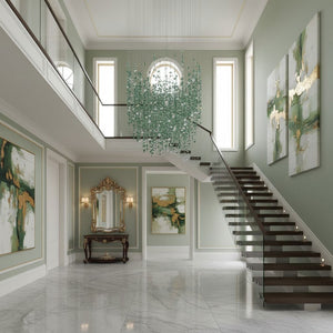 Emerald Rainfall Crystal Customize Chandelier