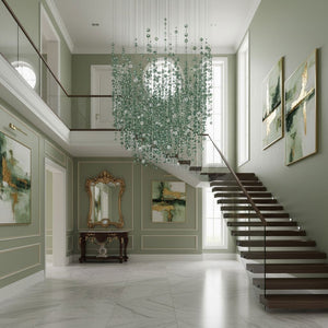 Emerald Rainfall Crystal Customize Chandelier