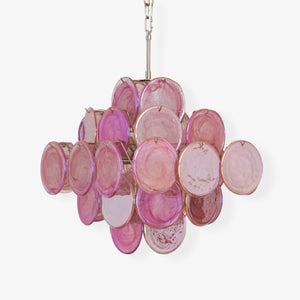 Aurelia Pink Glass Chandelier