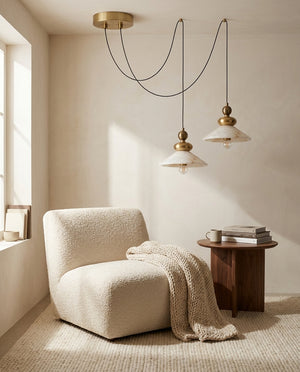 Equinox Alabaster Pendant Light