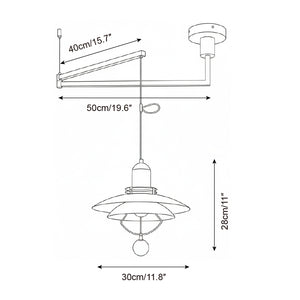 Eryndor Swing Arm Pendant Lamp