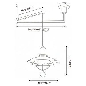 Eryndor Swing Arm Pendant Lamp