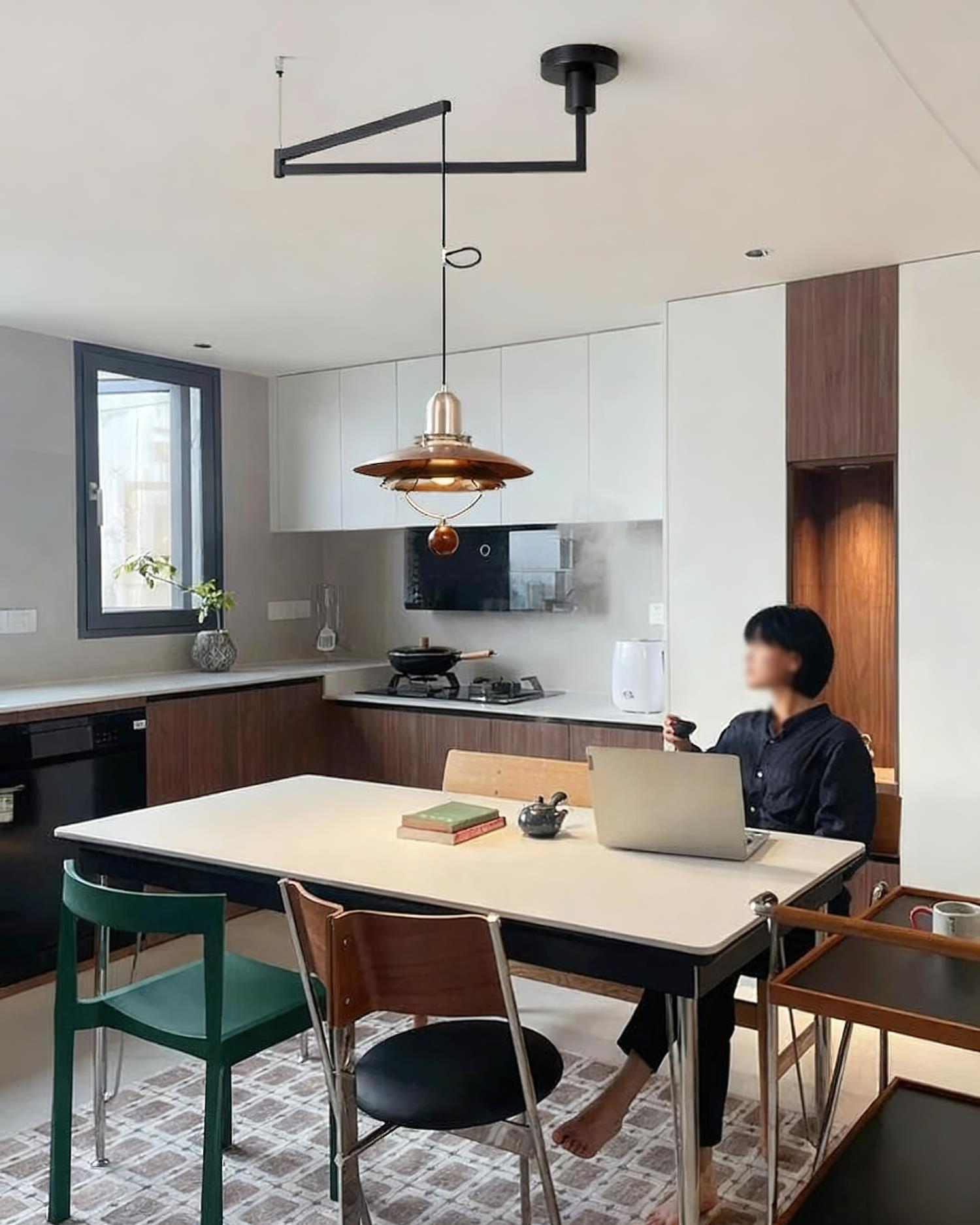 Eryndor Swing Arm Pendant Lamp