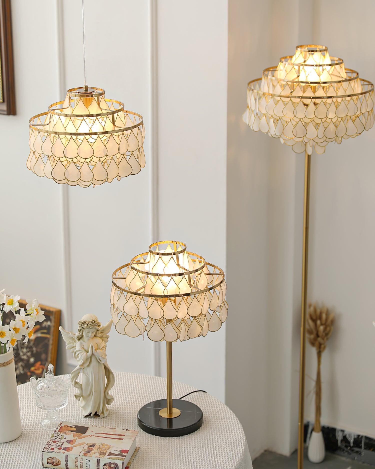 Euluna Shell Table Lamp 11.8″- 19.6″ - Docos