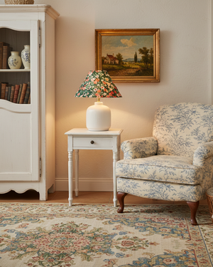 Evergreen Floral Table Lamp