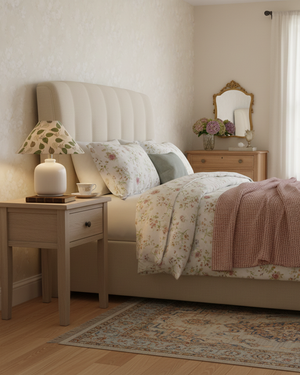 Evergreen Floral Table Lamp