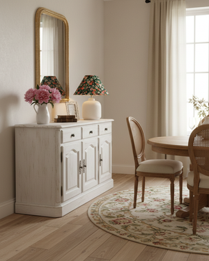 Evergreen Floral Table Lamp