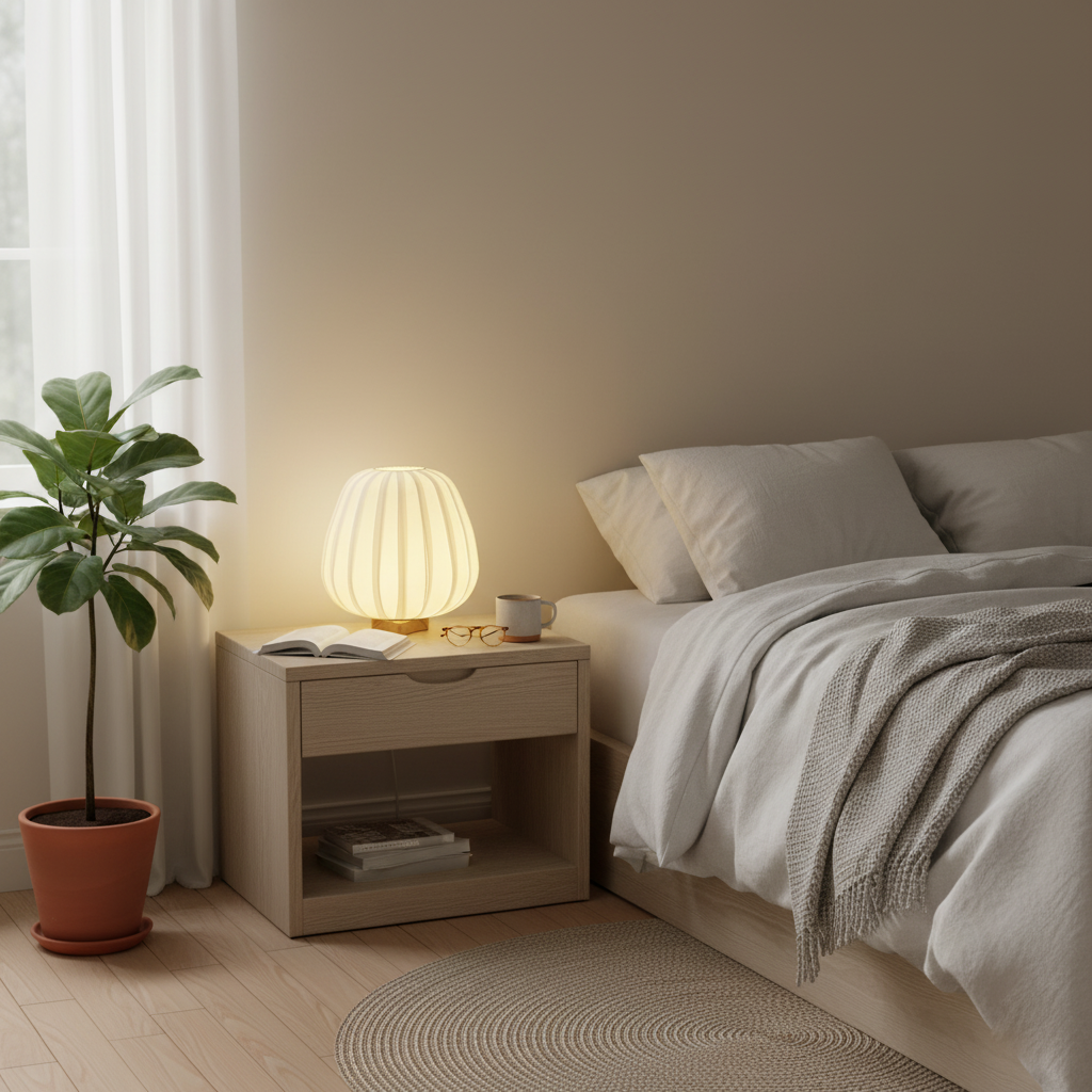 Fabric Minimalist Table Lamp
