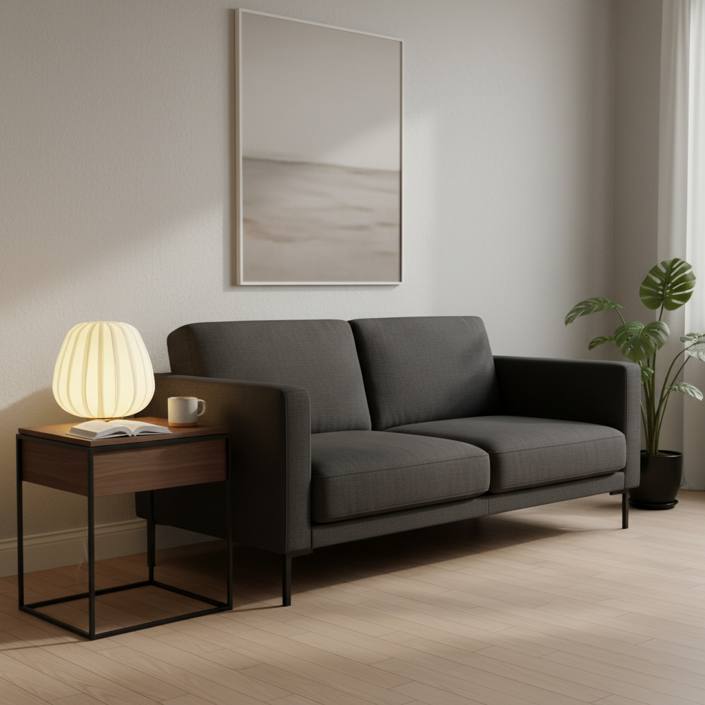 Fabric Minimalist Table Lamp