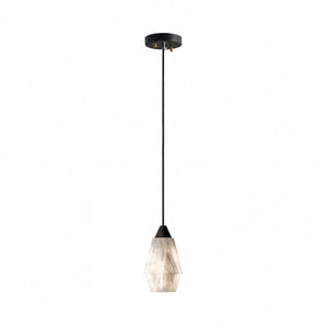 Faceted Alabaster Cluster Chandelier