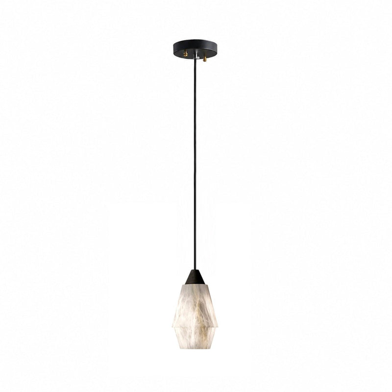Faceted Alabaster Cluster Chandelier – detail 21