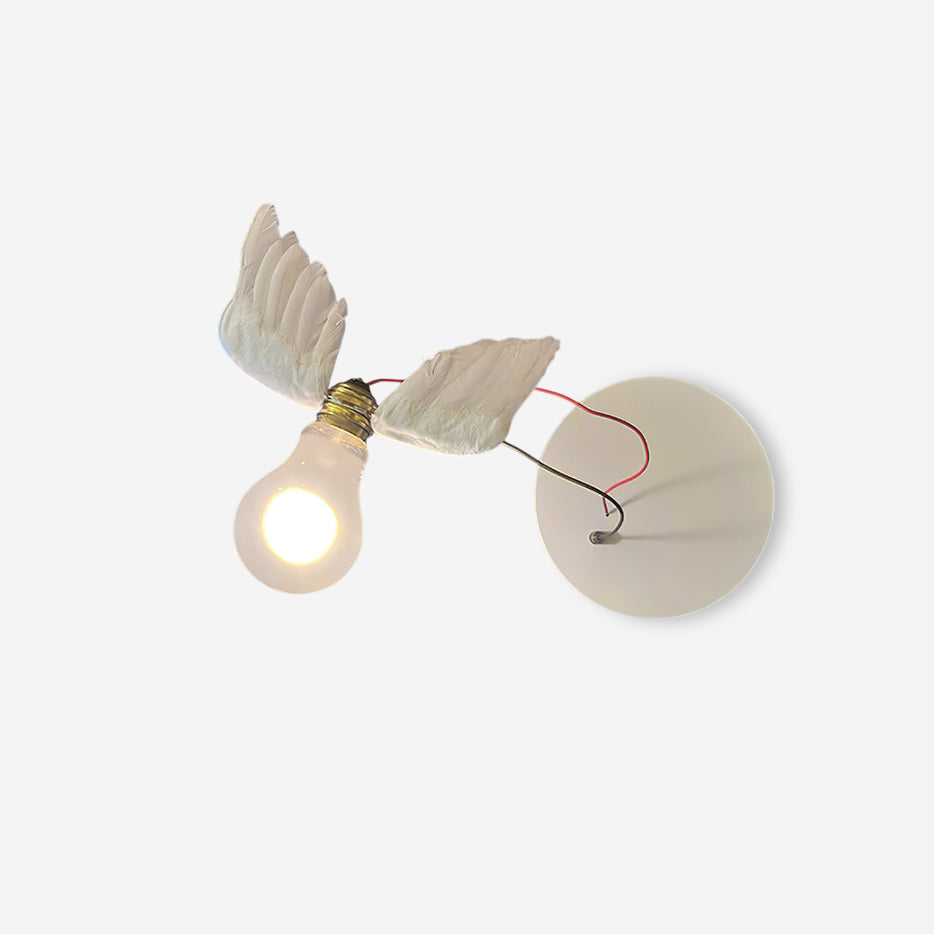 Feathered Wall Lamp