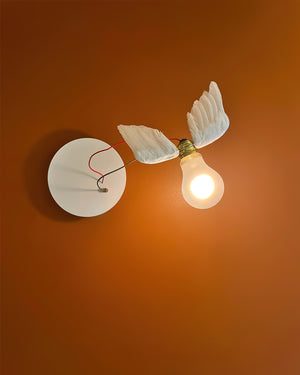 Feathered Wall Lamp