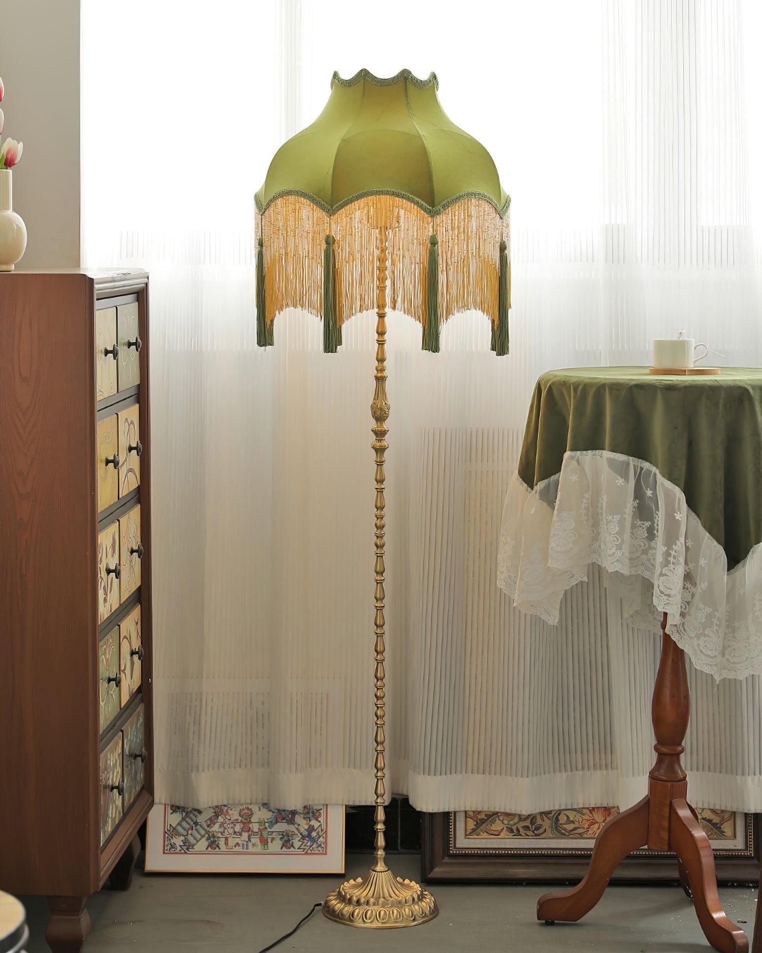 Fina Tassel Floor Lamp 18.5″- 64.5″ - Docos