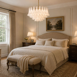 Fiora Pink Glass Chandelier