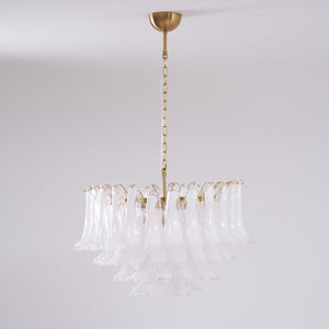 Fiora Pink Glass Chandelier