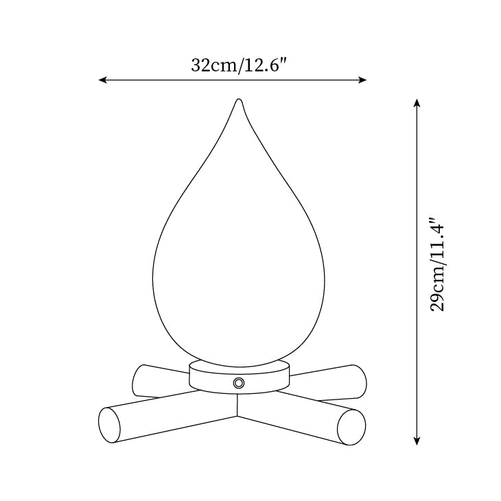 Firebeam Charge Table Lamp