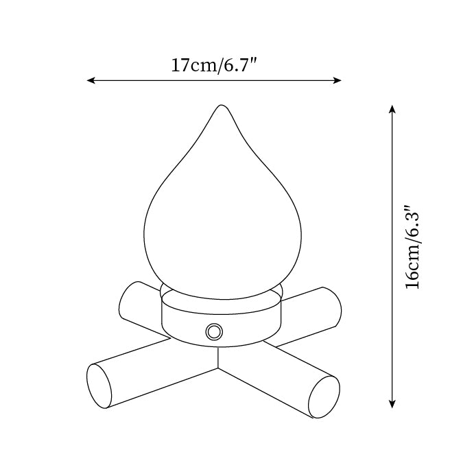 Firebeam Charge Table Lamp