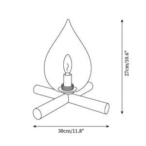 Lámpara de mesa Firebeam 12.6″- 11.4″