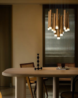 Firewood Stick Chandelier