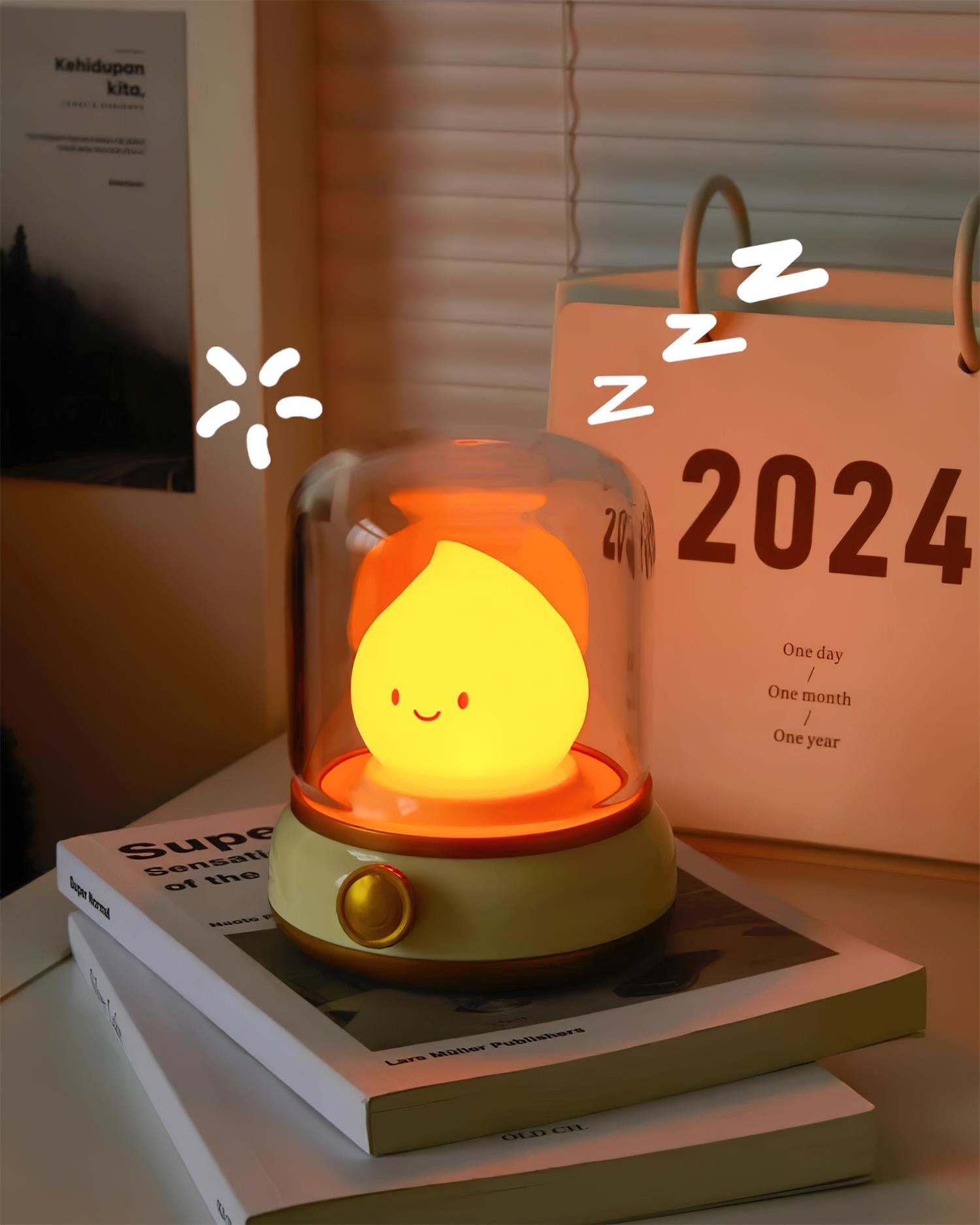 Small Night Light Color Flame LED Small Night Light - Docos
