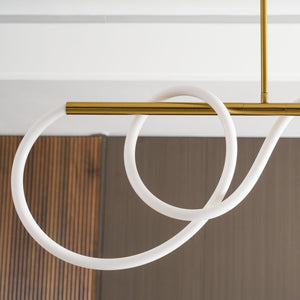 Flexible Linear Curve Chandelier