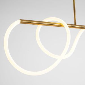 Flexible Linear Curve Chandelier