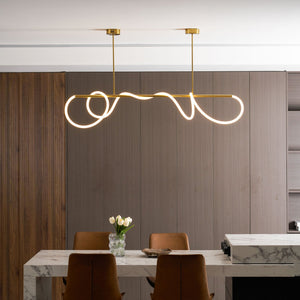 Flexible Linear Curve Chandelier