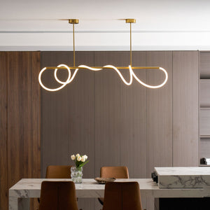 Flexible Linear Curve Chandelier