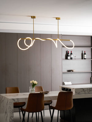 Flexible Linear Curve Chandelier
