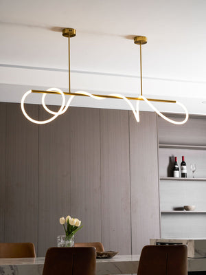 Flexible Linear Curve Chandelier