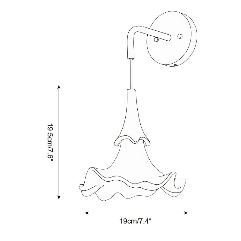 Flickering Blossom Wall Lamp