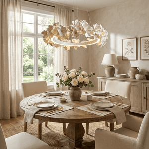 Floral Wreath Chandelier