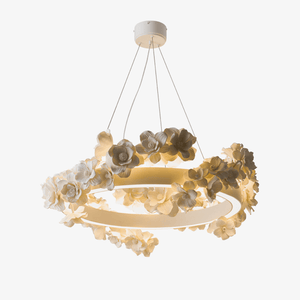 Floral Wreath Chandelier