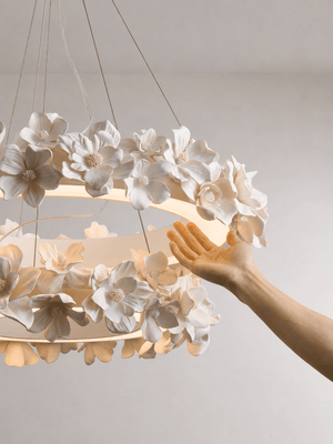 Floral Wreath Chandelier