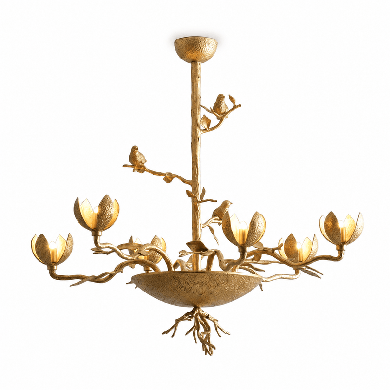 Floral Long Branch Chandelier – detail 7