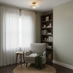 Flower Glass Ceiling Light